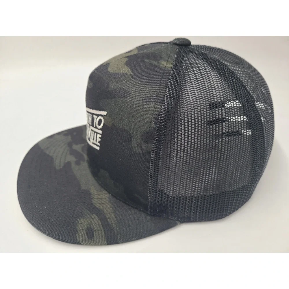 North to Nashville Camo Yupoong Mesh Trucker Snapback Hat Cap Country Music Men‎